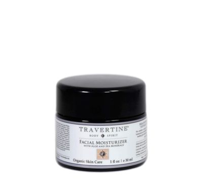 Travertine Spa Facial Moisturizer with Aloe and Sea Minerals Plant-Based Hyaluronic Acid Vitamin-Rich Sea Minerals For Men and Women