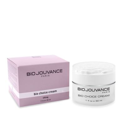 BIO JOUVANCE PARIS - Bio Choice Cream 1oz 30ml - Lifting Relax and Reduce Wrinkles Hydrating Anti-Aging Daily Facial Skin Care Treatment Regimen Made in France