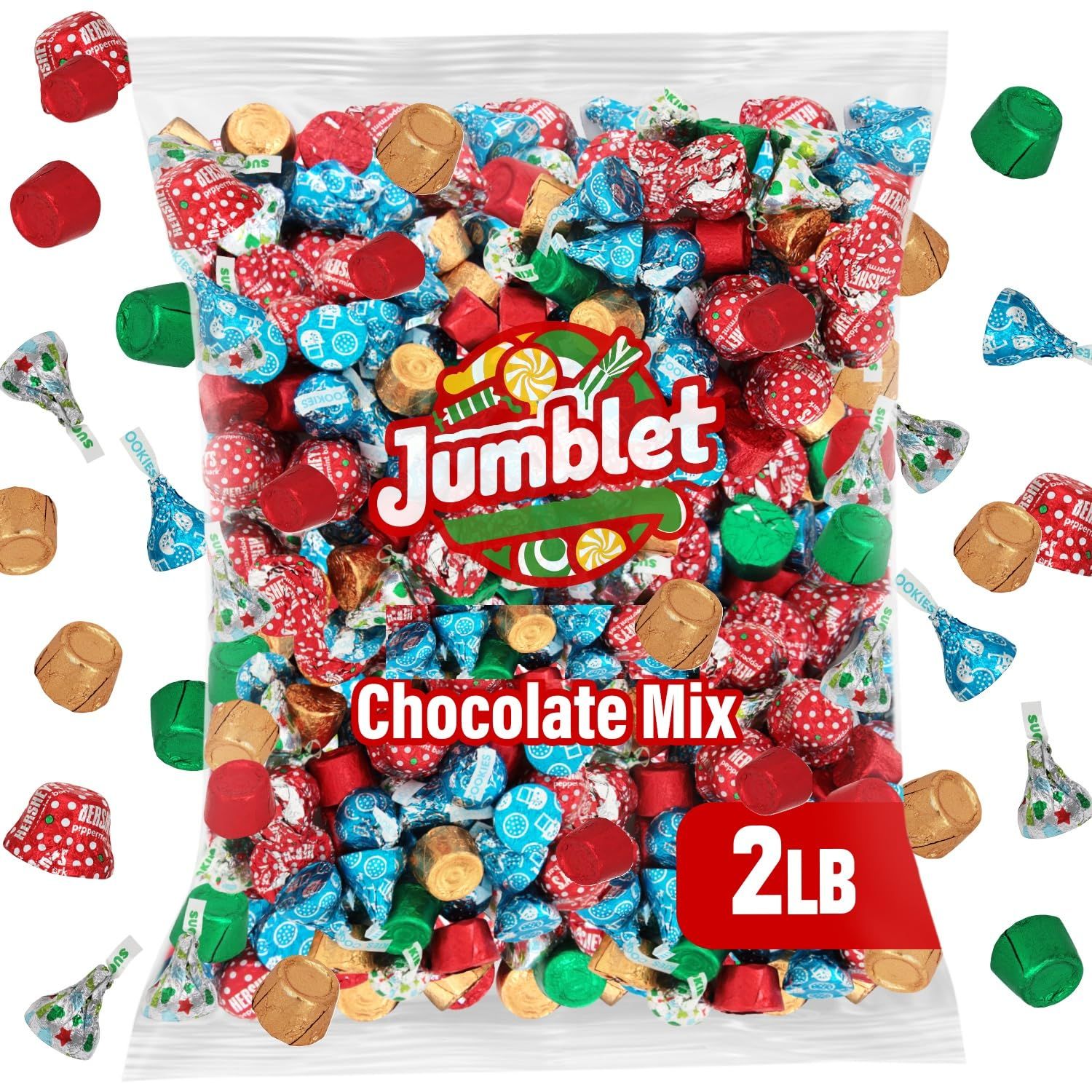 Assorted Candy Bulk Pack 2lb - Individually Wrapped Chocolate Assortment for Parties, and Candy Dishes - Festive Seasonal Treats for Sharing and Gifting
