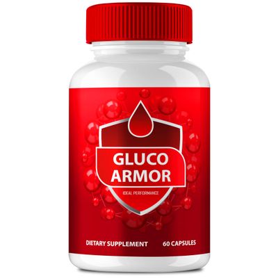 Gluco Armor Advanced Blood Formula Capsules, Official GlucoArmor Supplement Pills, Premium Formula For Healthy Circulation Stable Levels, All Natural Gluco Armor Lite Pastillas Reviews (60 Capsules)
