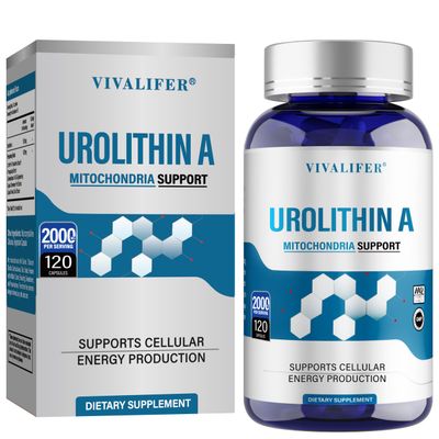 DQQI Urolithin A Supplement 2000 mg - 120 Capsules Powerful Antioxidant Protection, Promoting Healthy Aging Mitochondrial Health and Cell Repair Support for Men Women