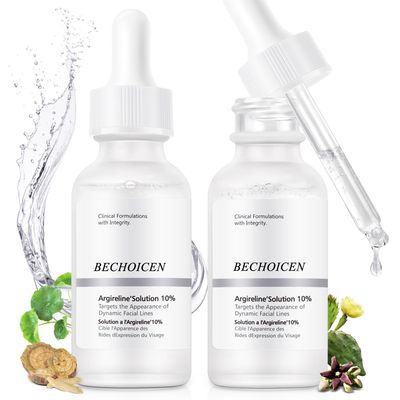 Anti Aging Argireline Solution 10,Anti Wrinkle Hydrating Argireline Serum with Centella Hyaluronic Acid for Skin Barrier Repair,30ml Peptides Serum for Face Reduce Fine Lines,2Pcs