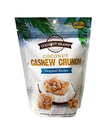 Anastasia Coconut Cashew Crunch Dark Chocolate Coco bites 5oz, 1 Pack (Coconut Cashew, Original Recipe)