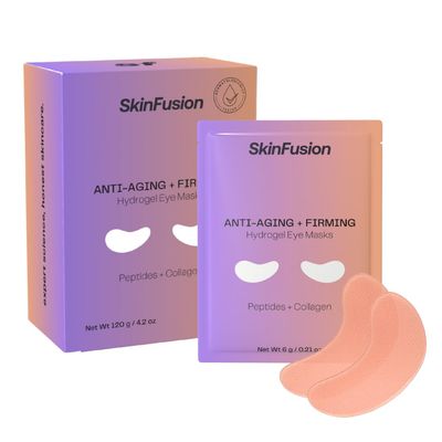 SkinFusion Collagen Under Eye Mask Patches (Anti-Aging Firming 20 Pairs) with Niacinamide Peptides - Anti-Aging, Fine Lines, Wrinkles, Dark Circles, Puffy Eyes, Under Eye Bags - Mother&#39;s Day Gifts