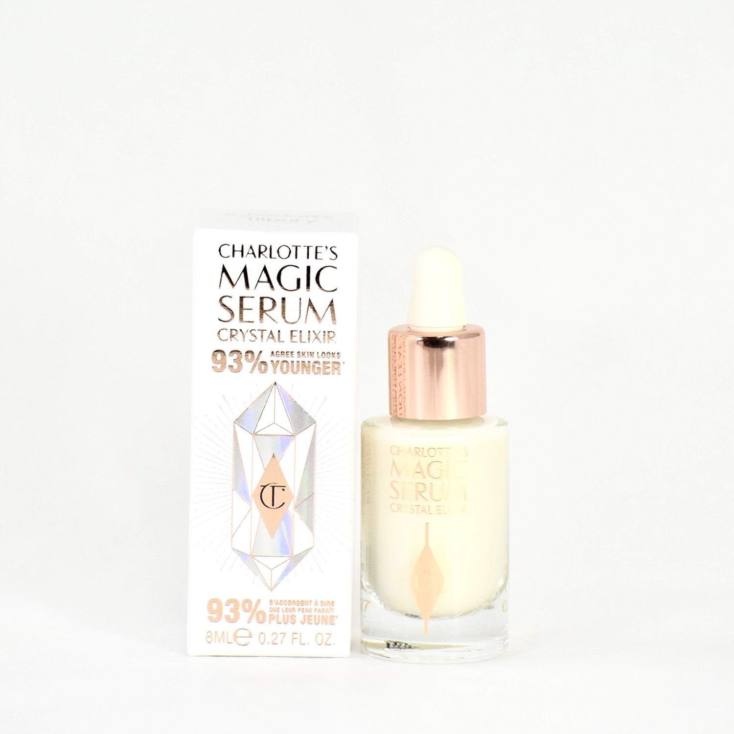 Charlotte Tilbury Magic Serum Crystal Elixir Mini Travel Size 0.27 oz - for youthful, hydrated, glowing looking skin