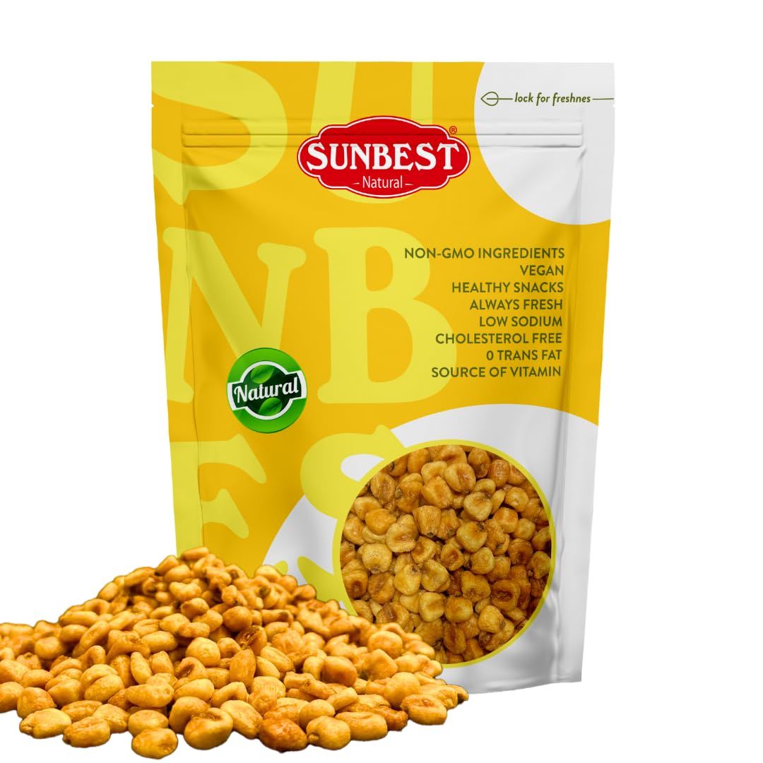 Sunbest Natural Roasted Corn - 3 lb Bulk Bag (48 oz) - Toasted, Salted Crunchy - All-Natural, No Artificial Flavors - Perfect for Guilt-Free, On-the-Go Snacking