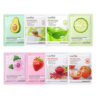 MOND&#39;SUB SADOER Face Sheet Mask Bundle with 8 Facial Skin Care Sheet Masks Hydrating, Radiance Boost,Calming, Moisturizing, Balancing - For All Skin Types,Both Men Women
