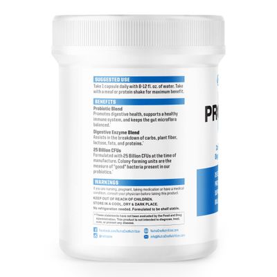 NutraOne ProbioticX Probiotic Supplement for Women Men Digestive Health Immune Support Probiotics (30 Capsules)
