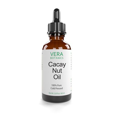 Vera Botanics CACAY NUT OIL 100 Pure Natural, Unrefined, Cold-Pressed For Face, Dry Skin, Nails, Lips, Body Hair - Reduce Hair Breakage, Appearance of Scars from Psoriasis, Eczema Acne