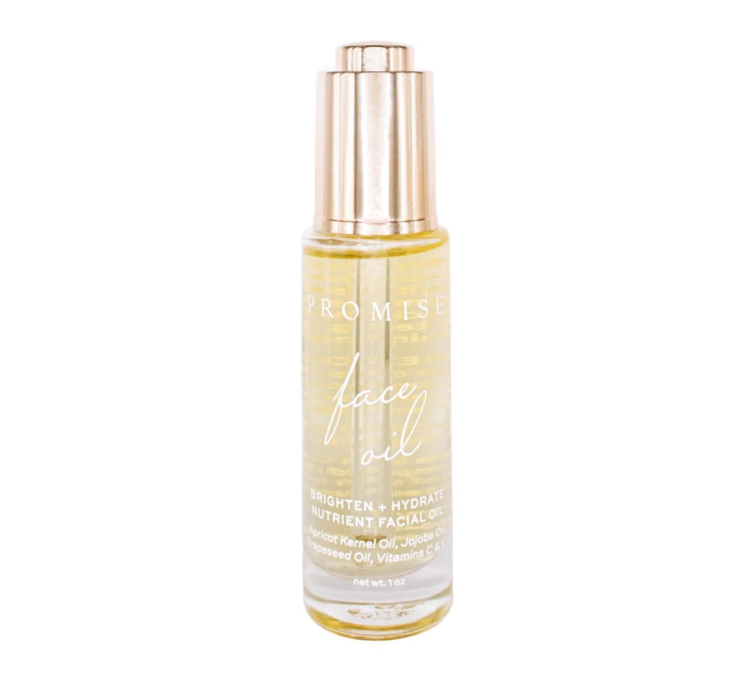 Nutrient Rich Face Oil Brighten Hydrate, Dual Serum, Ultra-Clean Skincare, Vitamin C Apricot Oil Hyaluronic Acid Vitamin E, All Active Ingredients, No Fillers