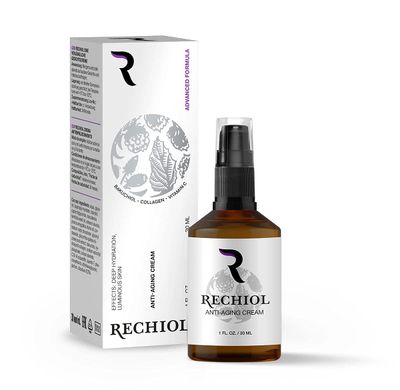 Hendel Garden Rechiol Bakuchiol Serum Retinol Alternative - Anti Aging Collagen Cream With Vitamin C, Almond Oil - Renewing Better Than Retinol Refining Facial Moisturizer