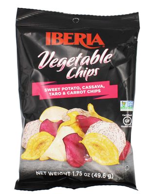 Iberia Vegetable Chips 1.75 Ounce (Pack Of 18)