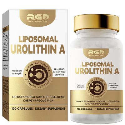 Urolithin A Supplement, 120 Capsules Supports Antioxidant and Mitochondrial, Advanced Pure for Healthy Anti Aging and Cell Repair Support for Men Women