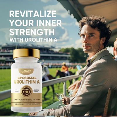 Urolithin A Supplement, 120 Capsules Supports Antioxidant and Mitochondrial, Advanced Pure for Healthy Anti Aging and Cell Repair Support for Men Women