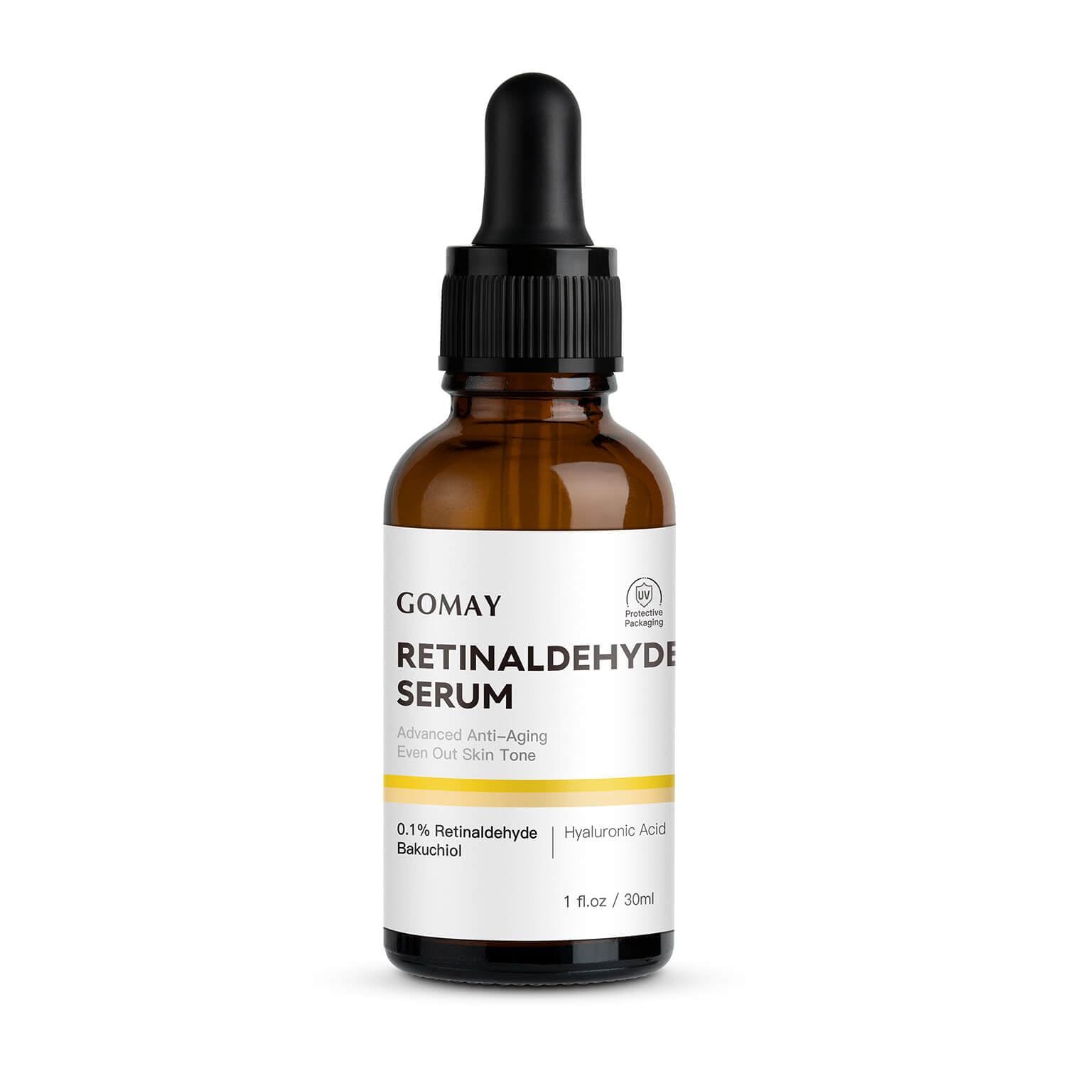 Youthful Radiance Serum - Retinaldehyde Bakuchiol Anti-Aging Formula, 1 Fl.Oz