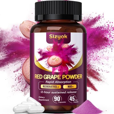 Piceid Resveratrol Supplement and NAD Cell Regenerator, Ultra High Purity Bioavailable, Support Heart Health, Blood Flow, Cellular Energy Production Metabolism, Red Grape Powder, 45 Day Supply-86