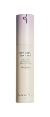 HARUHARU wonder Black Rice Night Knight Retinol Serum, Refining Smoothing, Firms Skin, Reduces Fine Lines, Hydrating Formula, 20ml
