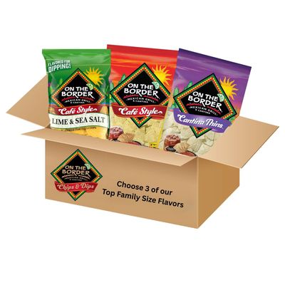 On The Border Custom Tortilla Chips 3 Bag Bundle