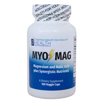MYO-MAG - Magnesium Energy Enhancer (100 caps) - Synergistic Magnesium and Malic Acid Formula with Coenzyme B Vitamins (B1, B2, B6) - Supports Energy Production, Metabolism, Muscles, Enzyme Systems
