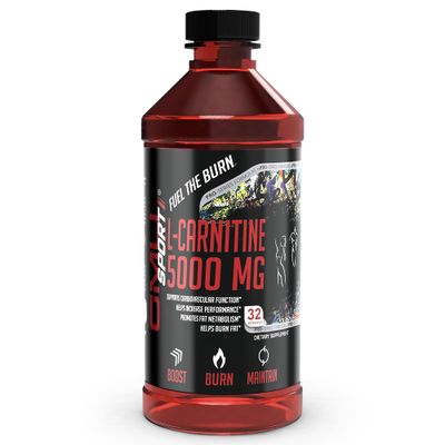 GMU SPORT L-Carnitine Liquid 5000mg Supplement for Metabolic Support - High Potency Liquid Supplement, Supports Weight Management Muscle Recovery, Increased Endurance Energy Booster - 30 Servings
