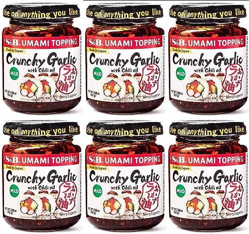 SB Chili Oil with Crunchy Garlic, 3.88 Ounce (Pack of 6)
