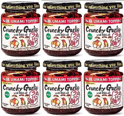 SB Chili Oil with Crunchy Garlic, 3.88 Ounce (Pack of 6)