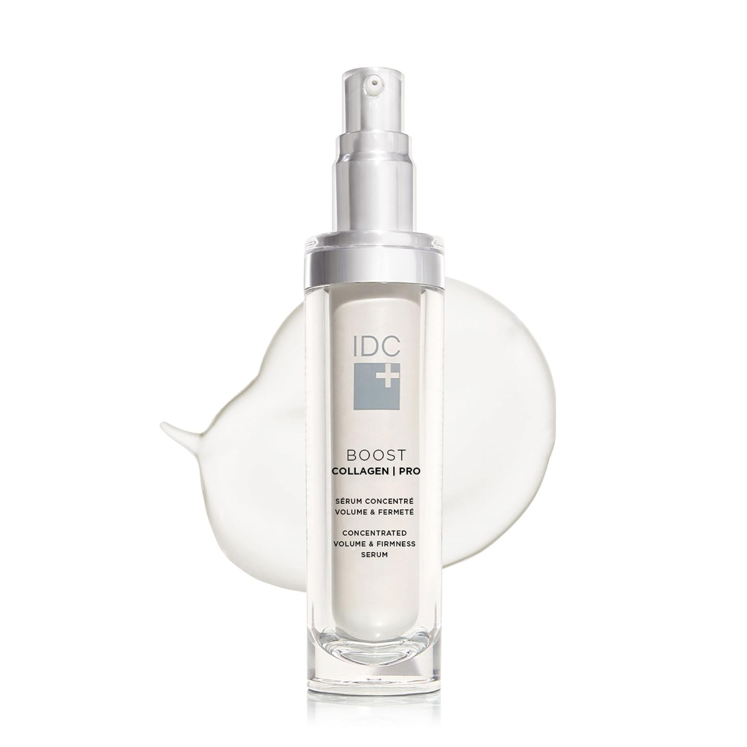 IDC Dermo Boost Collagen Pro Anti Aging Serum - 1 fl oz - Eyes, Face And Neck Firming Serum For All Skin Types - Lightweight Facial Serum With Hyaluronic Acid And 17 Pro Collagen Complex Boosters