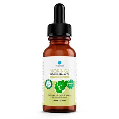 Dr. Robaina 100 Pure Moringa Oil - Deep Hydration, Skin Repair Natural Antioxidants - Cold-Pressed, Organic All-Natural Moisturizer - Made in USA