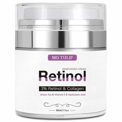 MO TULIP Face Cream with Retinol, Collagen Hyaluronic Acid - Face Neck Firming Moisturizer for Wrinkles, Hydration Lifting - DayNight Cream for Women Men (1.7 fl.oz)