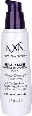 NXN Beauty Sleep Invisible Overnight Moisturizer Super Hydrating Face Mask Natural Anti-Aging Formula for DrySensitive Skin, 1 Fl Oz