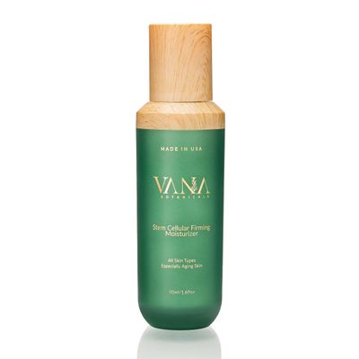 Vana Botanicals Stem Cellular Firming Moisturizer - Apple Stem Cells Vegan Collagen - Anti-Aging FaceNeck Day Night Cream - Firming, Hydrating, Wrinkle Repair - Improves Elasticity (1.69 fl oz)