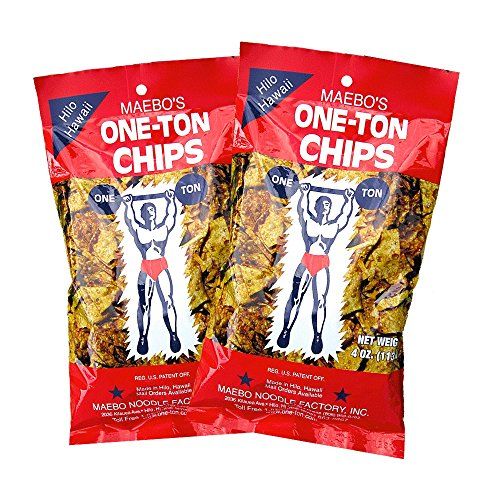 Maebo&#39;s One-Ton Chips, Won Ton Chips 4 oz. bag - 2 Pack