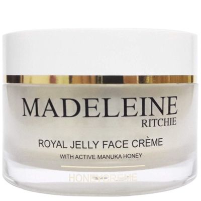 MADELEINE RITCHIE HoneyCreme New Zealand Royal Jelly Face Cream with active manuka honey 3.4 fl.oz jar. Original, Authentic Natural anti-aging cream.