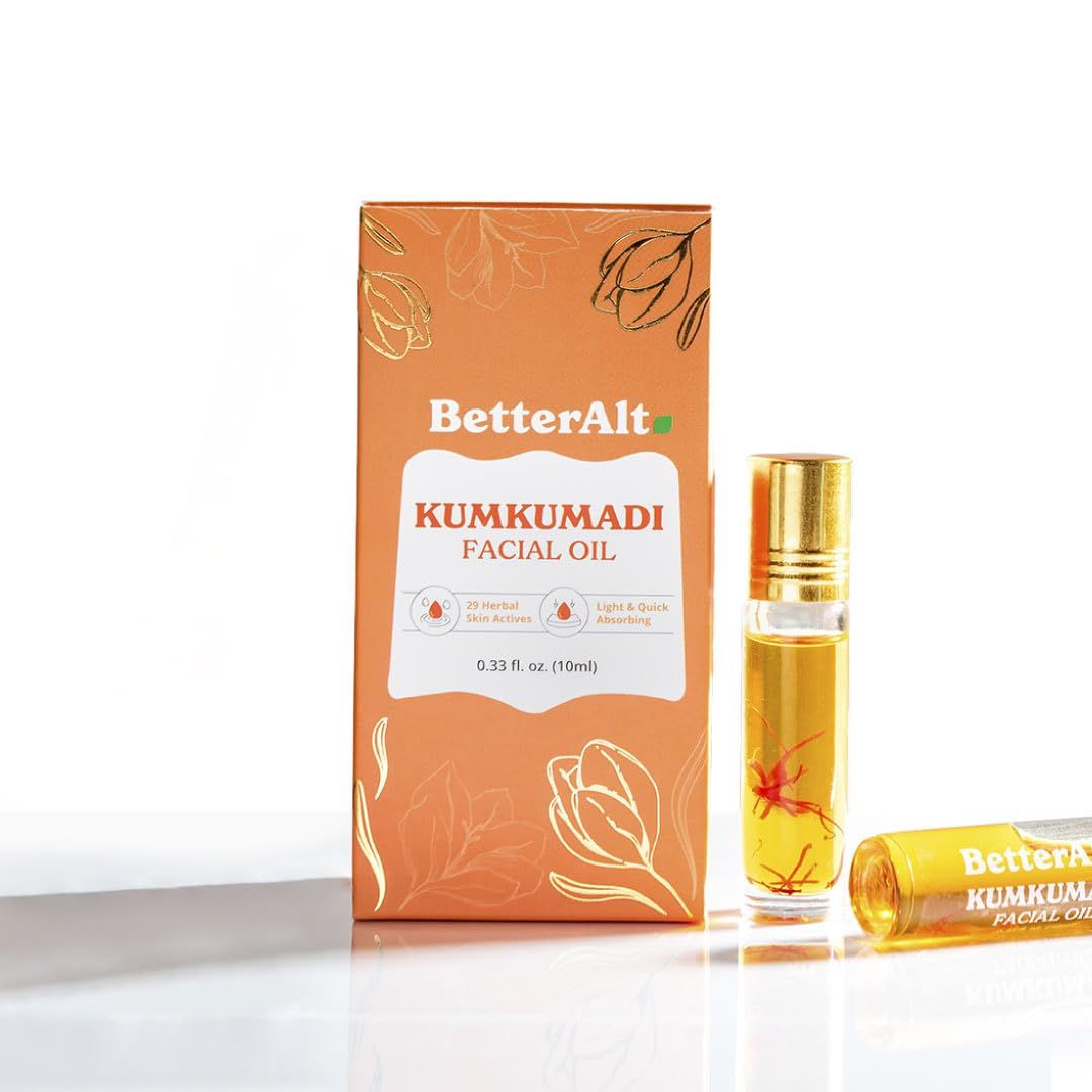 Better Alt Kumkumadi Face Oil 10 ml with Turmeric, Saffron, Sandalwood For Glow and Moisture Suitable for All Skin Types