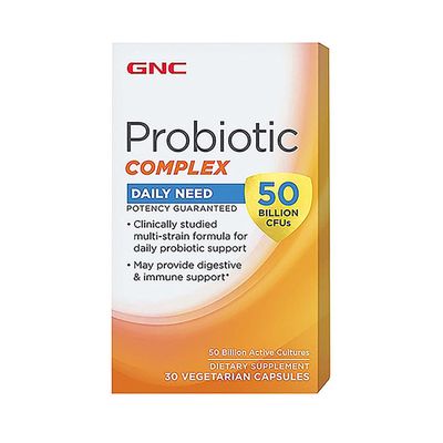 GNC Probiotic Complex Daily Need with 50 Billion CFUs Clinically Studied Multi-Strain, Supports Digestive and Immune Health, Vegetarian 30 Capsules
