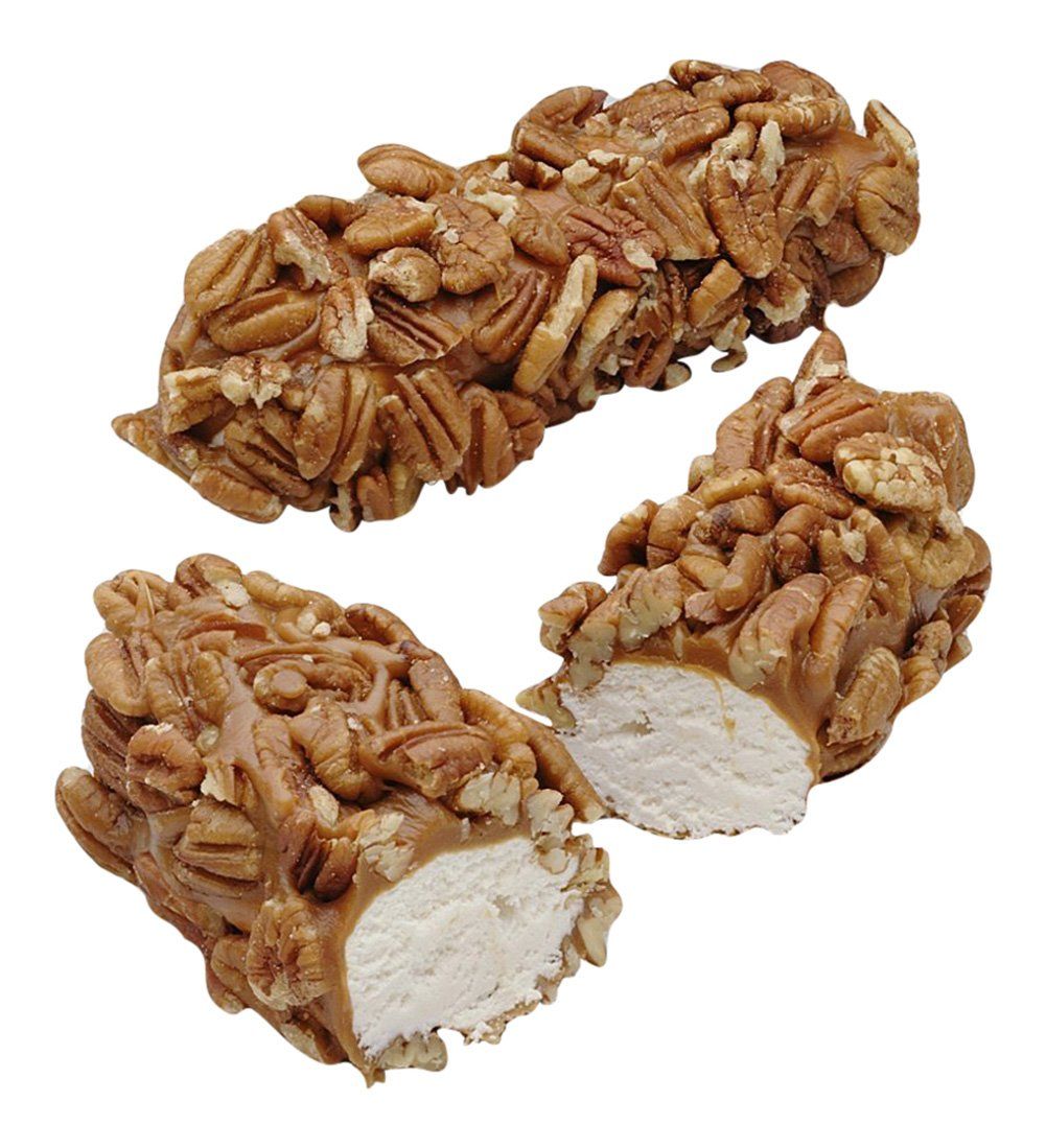 Philadelphia Candies Pecan Caramel Nougat Log, 6 Ounce (Pack of 1)