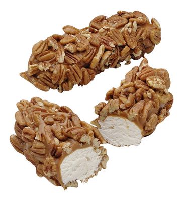 Philadelphia Candies Pecan Caramel Nougat Log, 6 Ounce (Pack of 1)