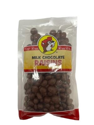 Buc-ee&#39;s Chocolate Covered Nuts Seeds - Almonds, Cashews, Pecans, Peanuts, Coconut Almonds, Raisins Espresso Beans (Milk Chocolate Raisins, 12 Ounce)