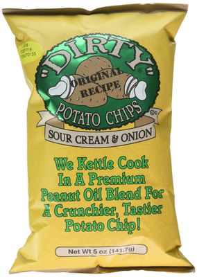 Dirty Potato Chips Sour Cream Onion - Pack of 12