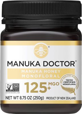MANUKA DOCTOR - MGO 125 Manuka Honey Monofloral, 100 Pure New Zealand Honey. Certified. Guaranteed. RAW. Non-GMO (8.75 oz)