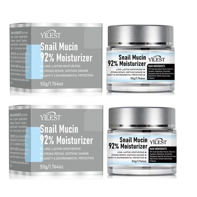 Lignoak Snail Mucin 92 Moisturizer Daily Face Gel Cream, 2Pcs Snail Mucin Repair Cream, Snail Mucin Moisturizer Face Cream, Snail Cream for Face Moisturizer