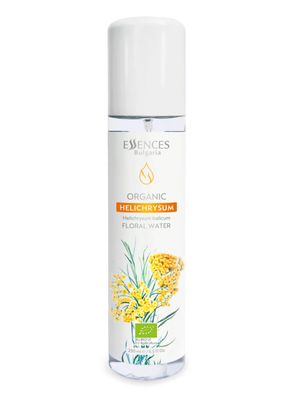 Essences Bulgaria Organic Helichrysum Floral Water 8.5 Fl Oz 250ml For Blemishes, Wrinkles, Fine lines and Dark Spots Anti-Aging Mist Skin Regenerating Toner Alcohol-Free Cruelty-Free