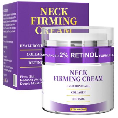Neck Creams for Tightening and Firming, Retinol Cream for Face, Tighten and Lift Neck Firming Cream, Anti Aging Face Moisturizer with Collagen, Hyaluronic Acid for Sagging Skin, Wrinkles, 1.7 Fl OZ