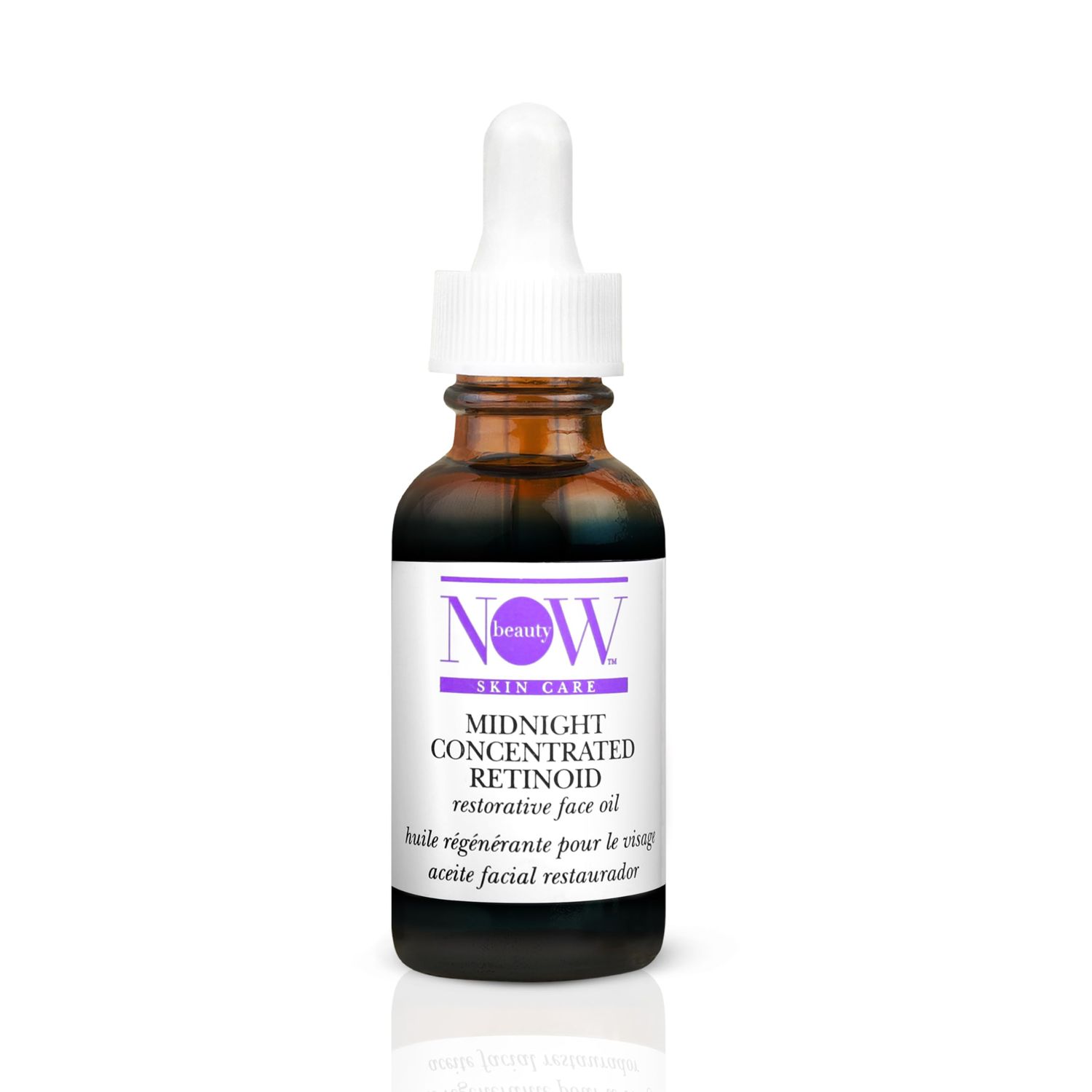 NOW Beauty Midnight Concentrated Retinoid Restorative Face Oil - Anti-Aging face Oil - Overnight Skin Care Smooths Plumps - Vegan - Paraben Sulfate Free - Travel Size - For Men Women - 1 oz