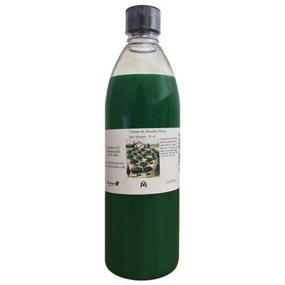 OliveNation Creme de Menthe Flavor, Non Alcoholic Sugar Free Green Rich Mint Bakery Flavoring, PG Free, Non-GMO, Gluten Free, Kosher, Vegan - 16 oz