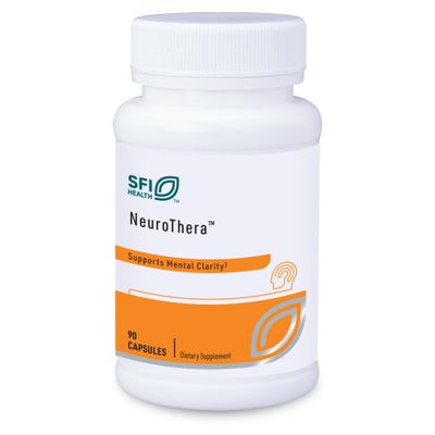 Klaire Labs Neurothera - Supports Mental Clarity with Phosphatidylserine, Choline Ginkgo, Cognitive Support Blend with No Dairy or Artificial Preservatives (90 Capsules)