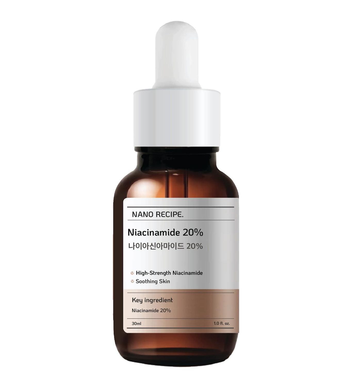 Niacinamide 20 Concentrate Serum - High-Strength Blemish Control, Pore Minimizer, and Skin Tone Corrector - Pure Ingredient for Smooth, Even Complexion - 30ml