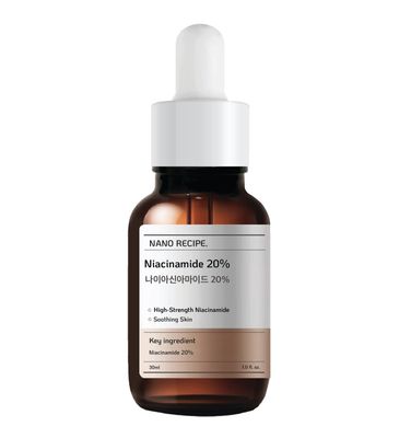 Niacinamide 20 Concentrate Serum - High-Strength Blemish Control, Pore Minimizer, and Skin Tone Corrector - Pure Ingredient for Smooth, Even Complexion - 30ml