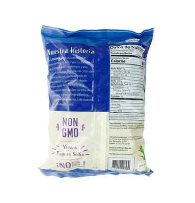 TORTILLA CHIPS DO A LOLA: Organic Blue Corn, Gluten-Free, Plant-based, Low Sodium, No Preservatives, No Coloring, 2-pack, 8oz each NEW Crushing-Free Box