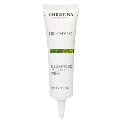 -CHRISTINA- Bio Phyto Enlightening Eye and Neck Cream with Vitamin E Under Eye Cream with Gentle Hydration and Rejuvenating Effect for All Skin Types 30ml